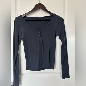 Brandy Melville dark blue Long Sleeve Top